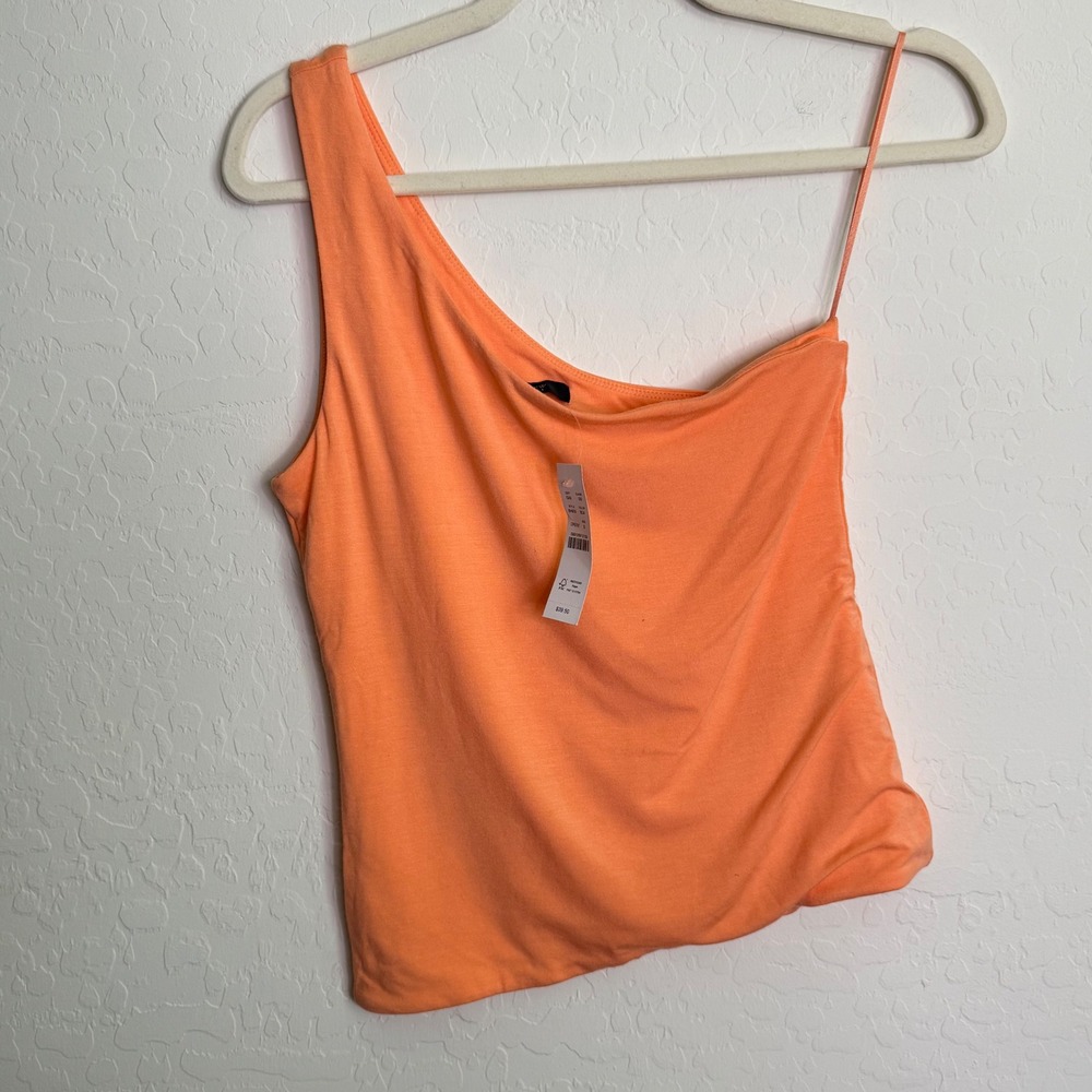 J.Crew Women J.Crew FormKnit One-Shoulder Tank Top Asymmetrical Minimal Boho